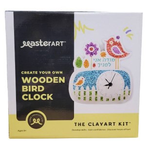 Picture of ClayArt Wooden Bird Clock Craft Kit